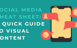 Tips in a social media cheat sheet